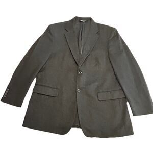 PRONTO-UOMO Couture Mens 44R Blazer Gray 100% Cashmere Classic Sport Coat Jacket